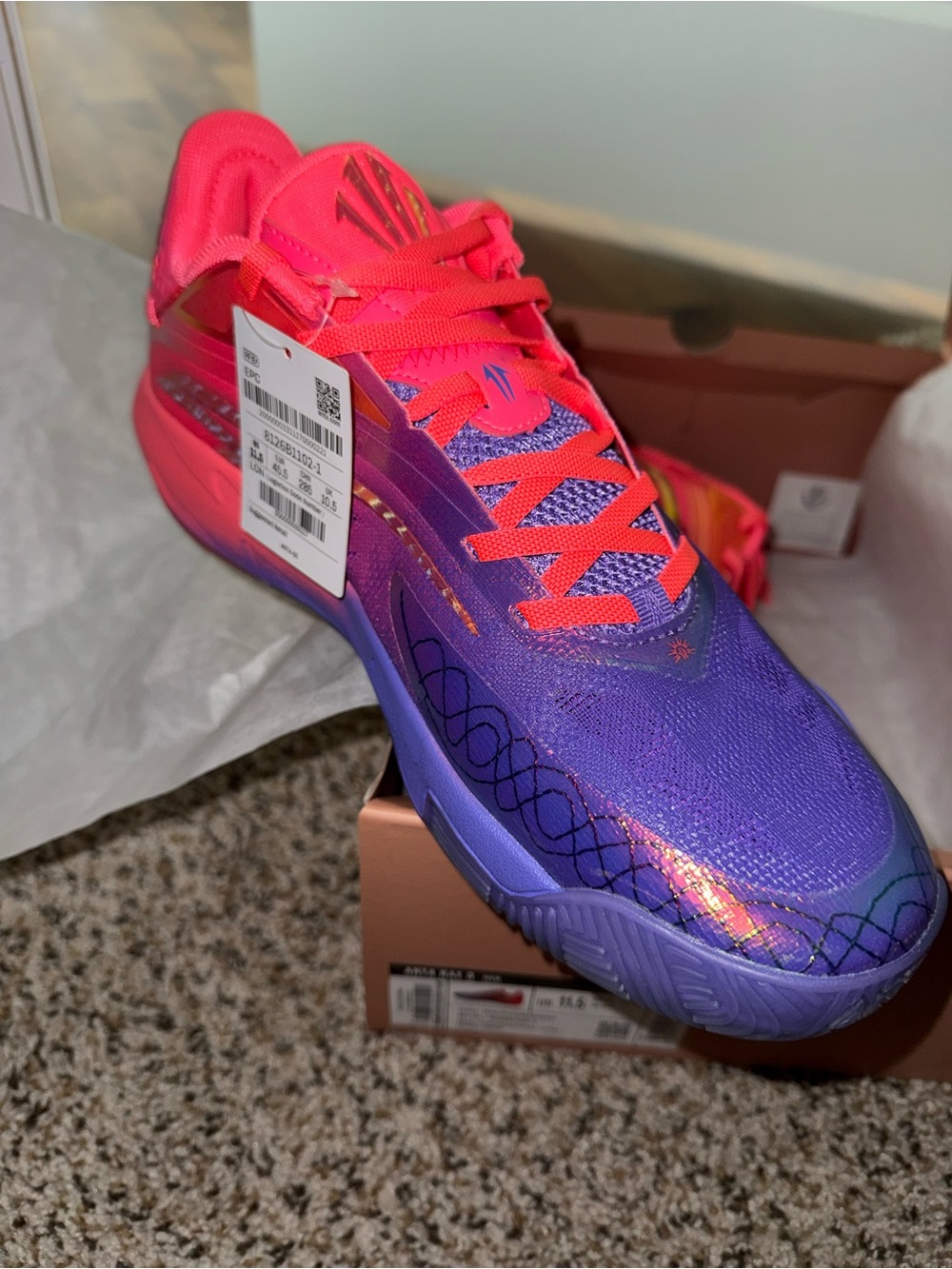 Anta Kai 3s⭐️ Men’s Basketball Shoes⭐️ NEW WITH TAGS AND BOX- NEVER WORN⭐️ - Picture 3 of 4